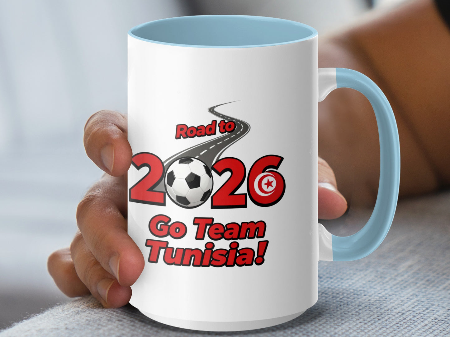 Road to 2026 Go Team Tunisia Soccer Mug