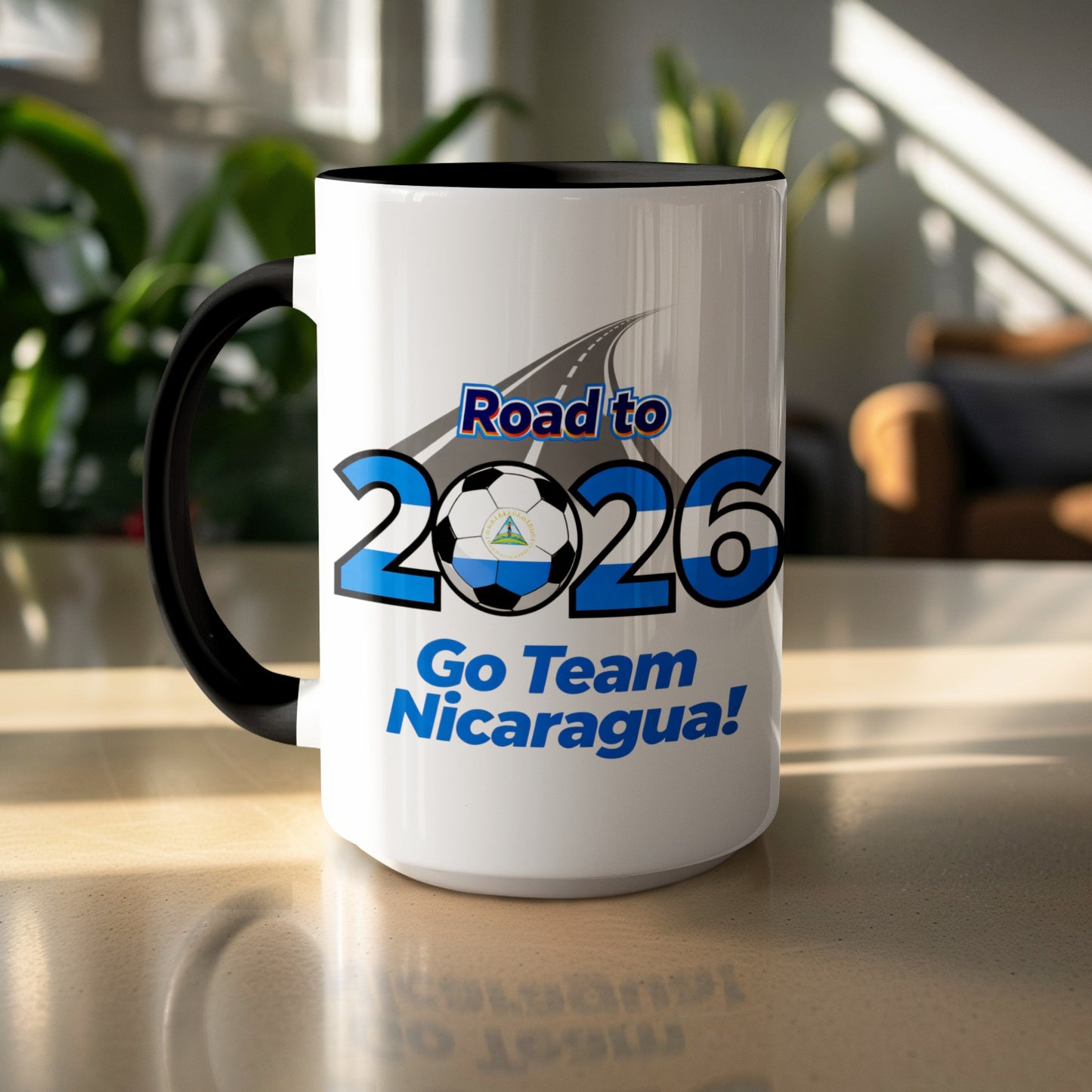 Road to 2026 Go Team Nicaragua mug product