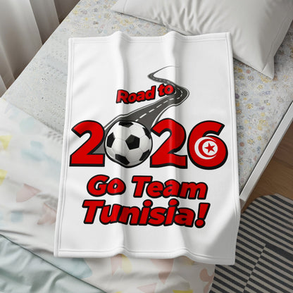 Road to 2026 Go Team Tunisia supporter blanket