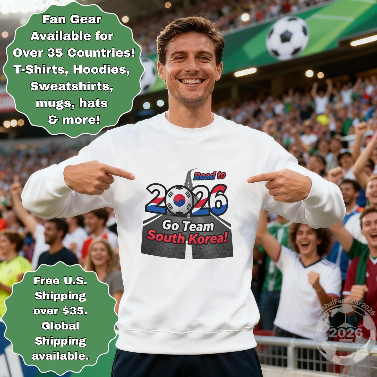 Road to 2026 Go Team South Korea Sweatshirt