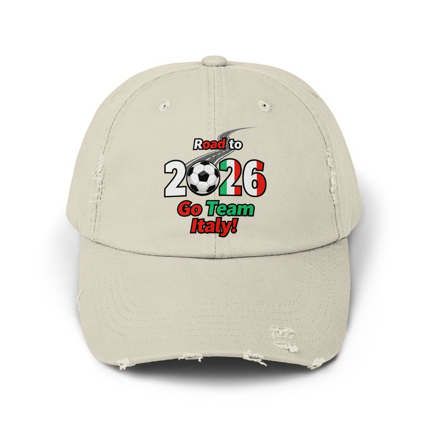 Road to 2026 Go Team Italy Distressed Cap