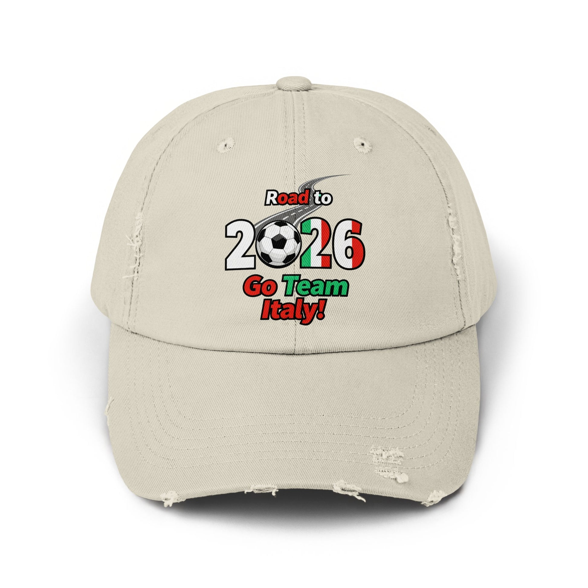 Road to 2026 Go Team Italy Distressed Cap