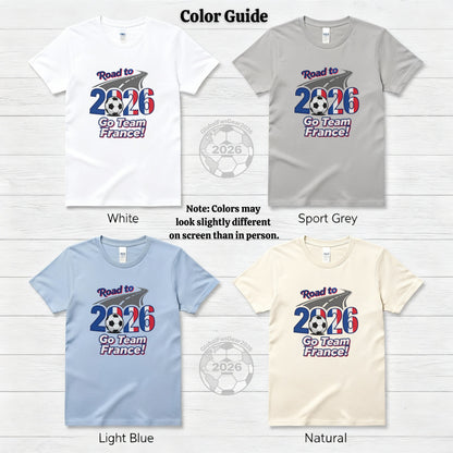 Road to 2026 Go Team France soccer shirt