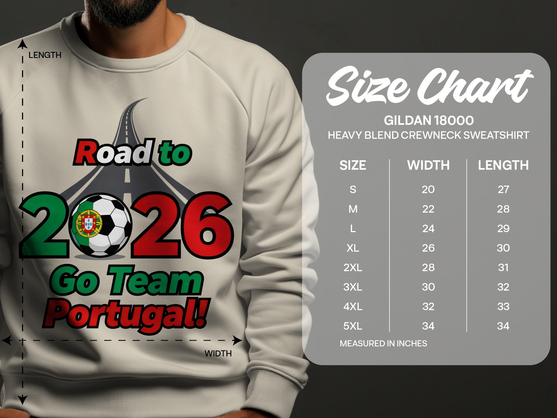 Road to 2026 Go Team Portugal sweatshirt