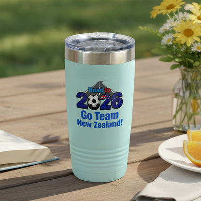 Road to 2026 Go Team New Zealand travel mug