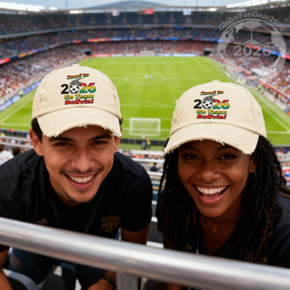 Support Team Bolivia Soccer World Cup Hat