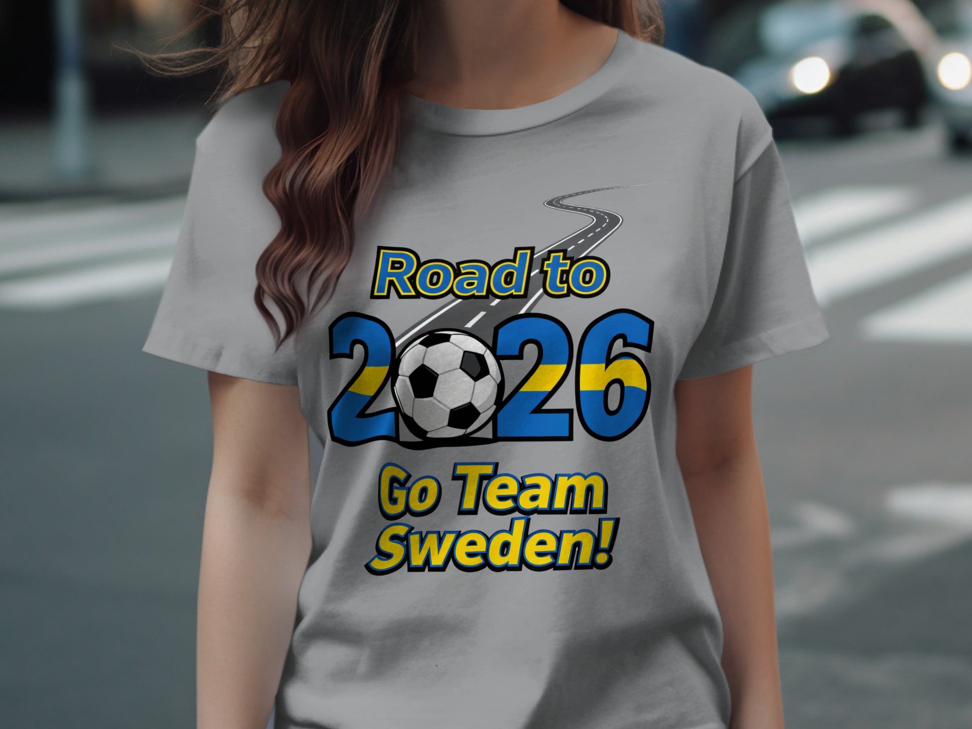 Road to 2026 Go Team Sweden Soccer Fan Shirt