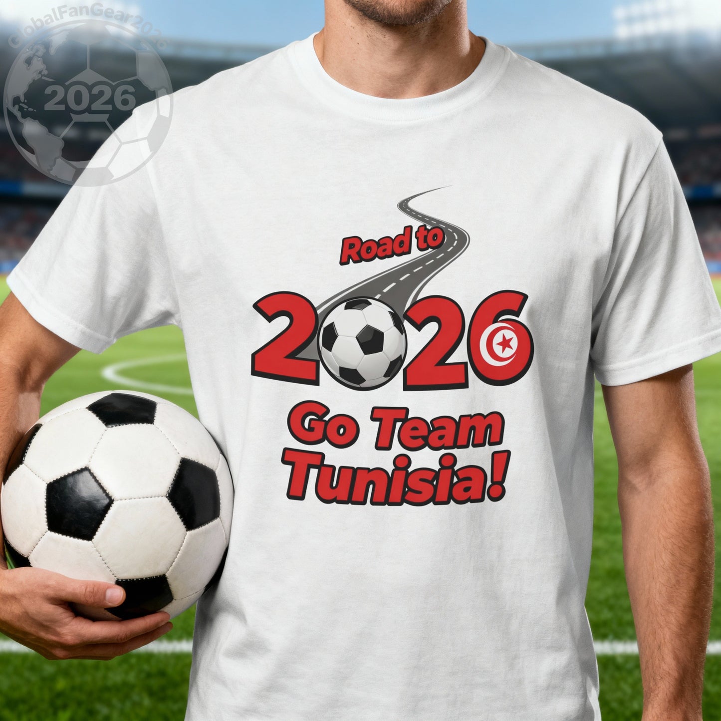 Road to 2026 Go Team Tunisia! soccer fan t-shirt