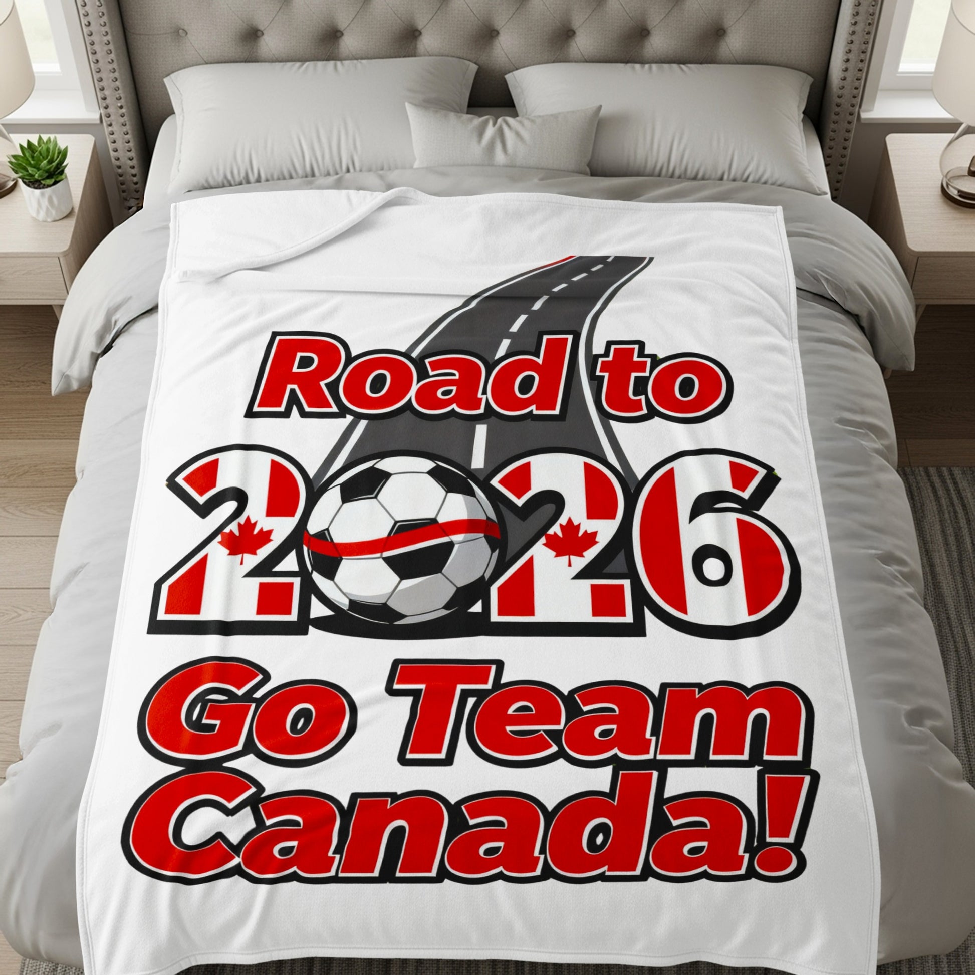 Road to 2026 Go Team Canada blanket product