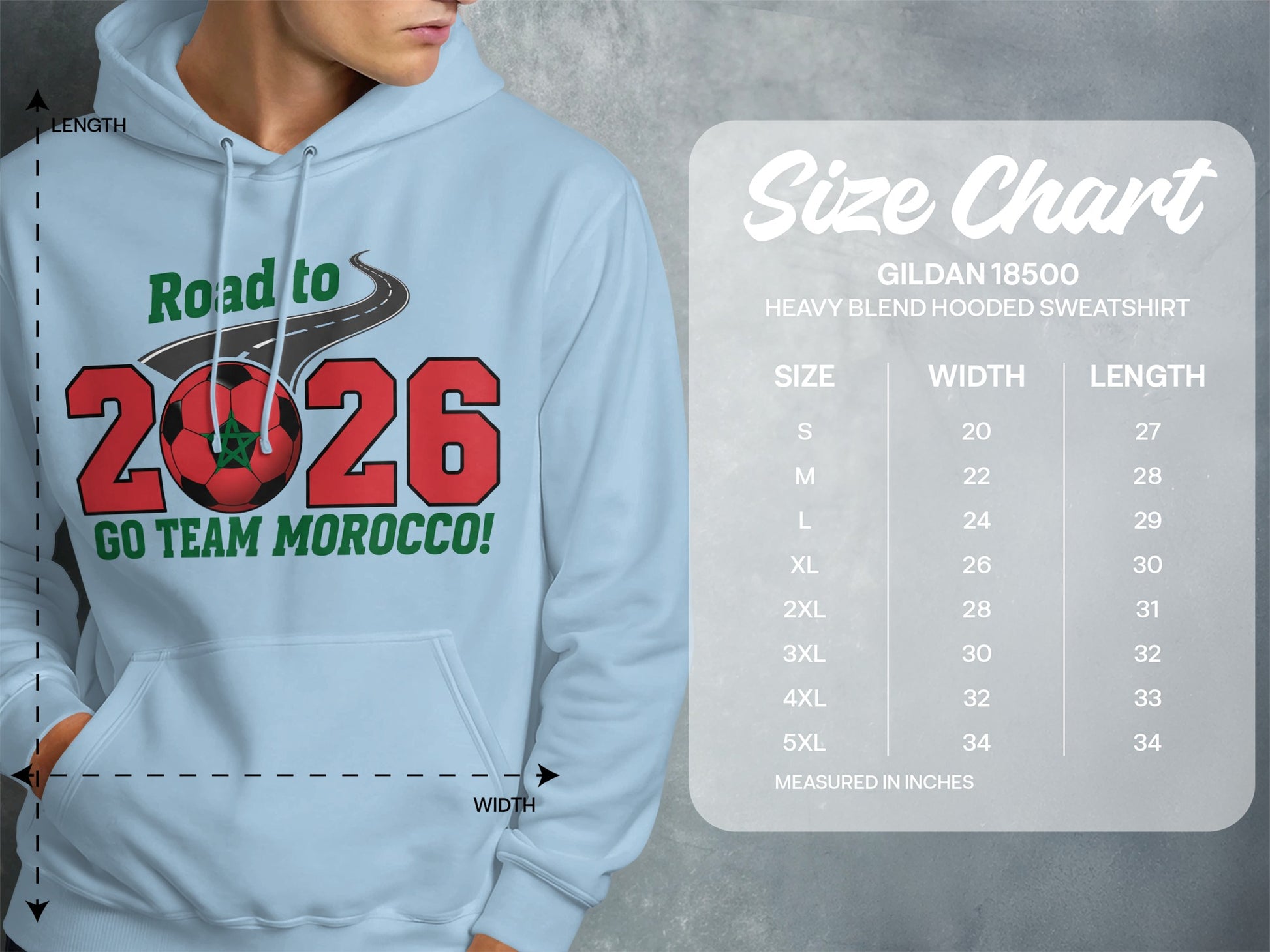 Road to 2026 Go Team Morocco Hooded Sweatshirt