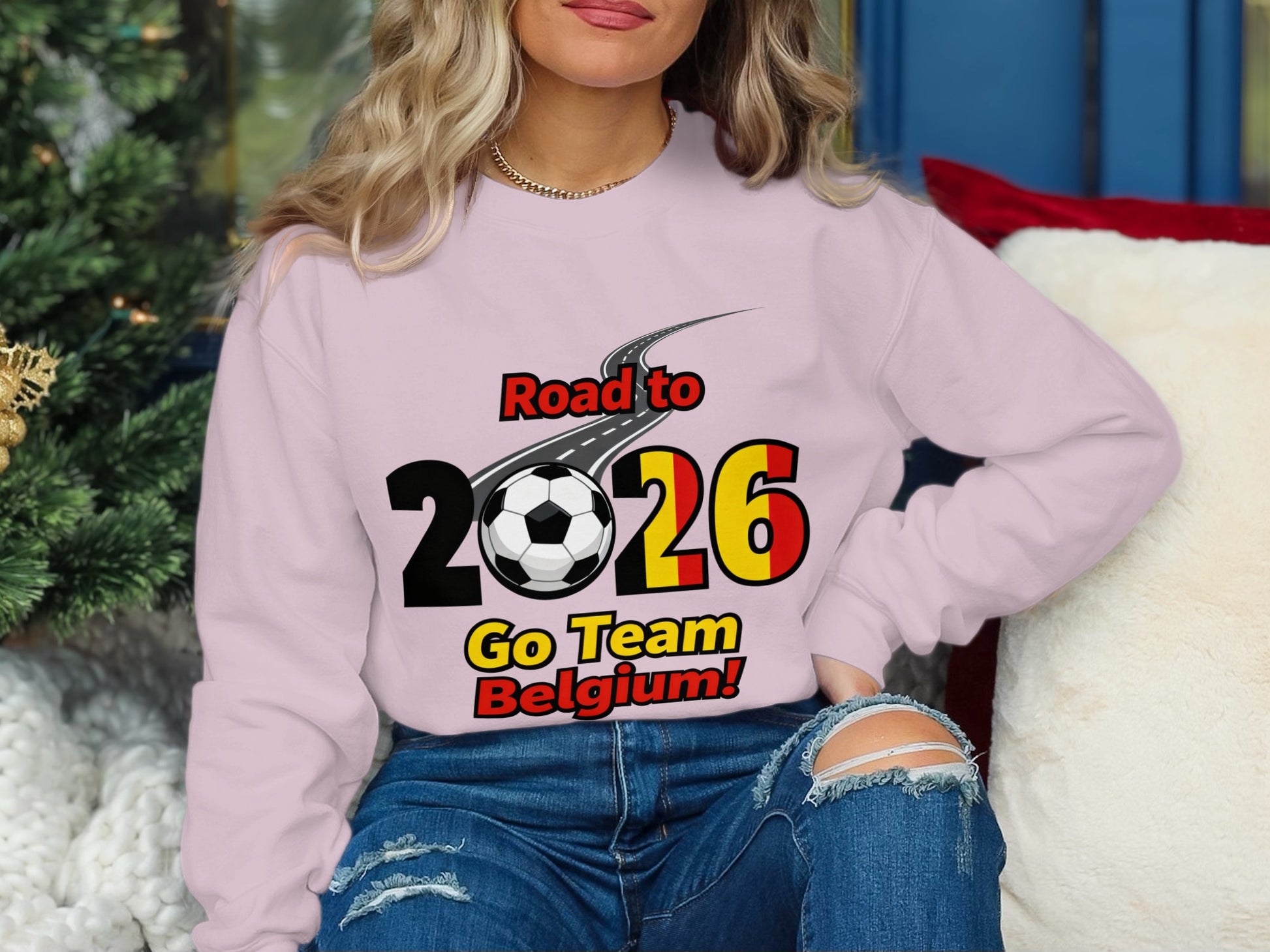 Road to 2026 Go Team Belgium graphic sweatshirt