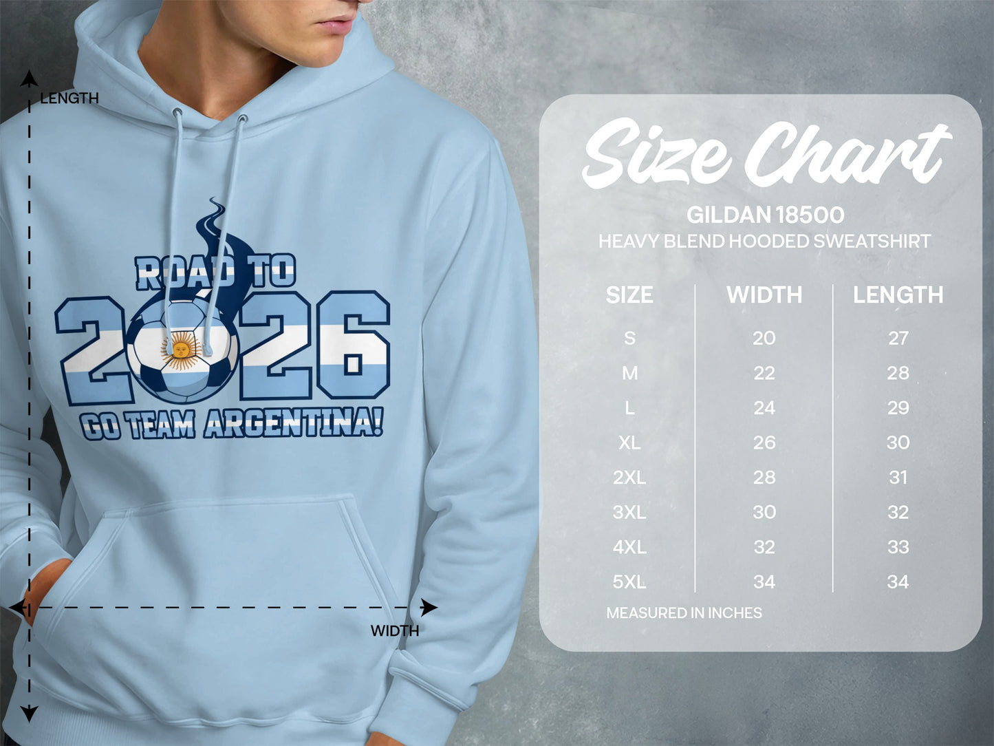 Road to 2026 Go Team Argentina hooded sweatshirt