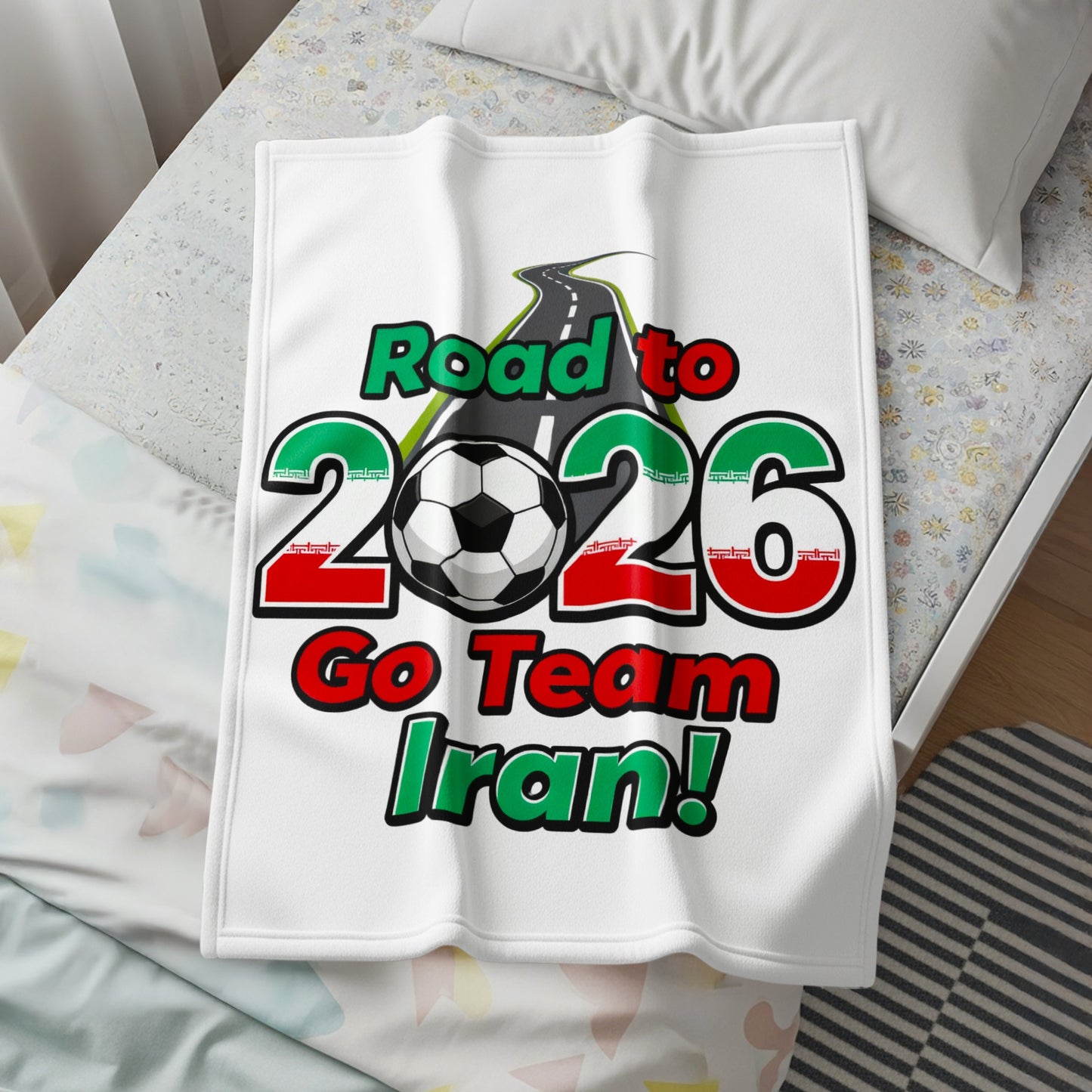 Road to 2026 Go Team Iran Sports Blanket