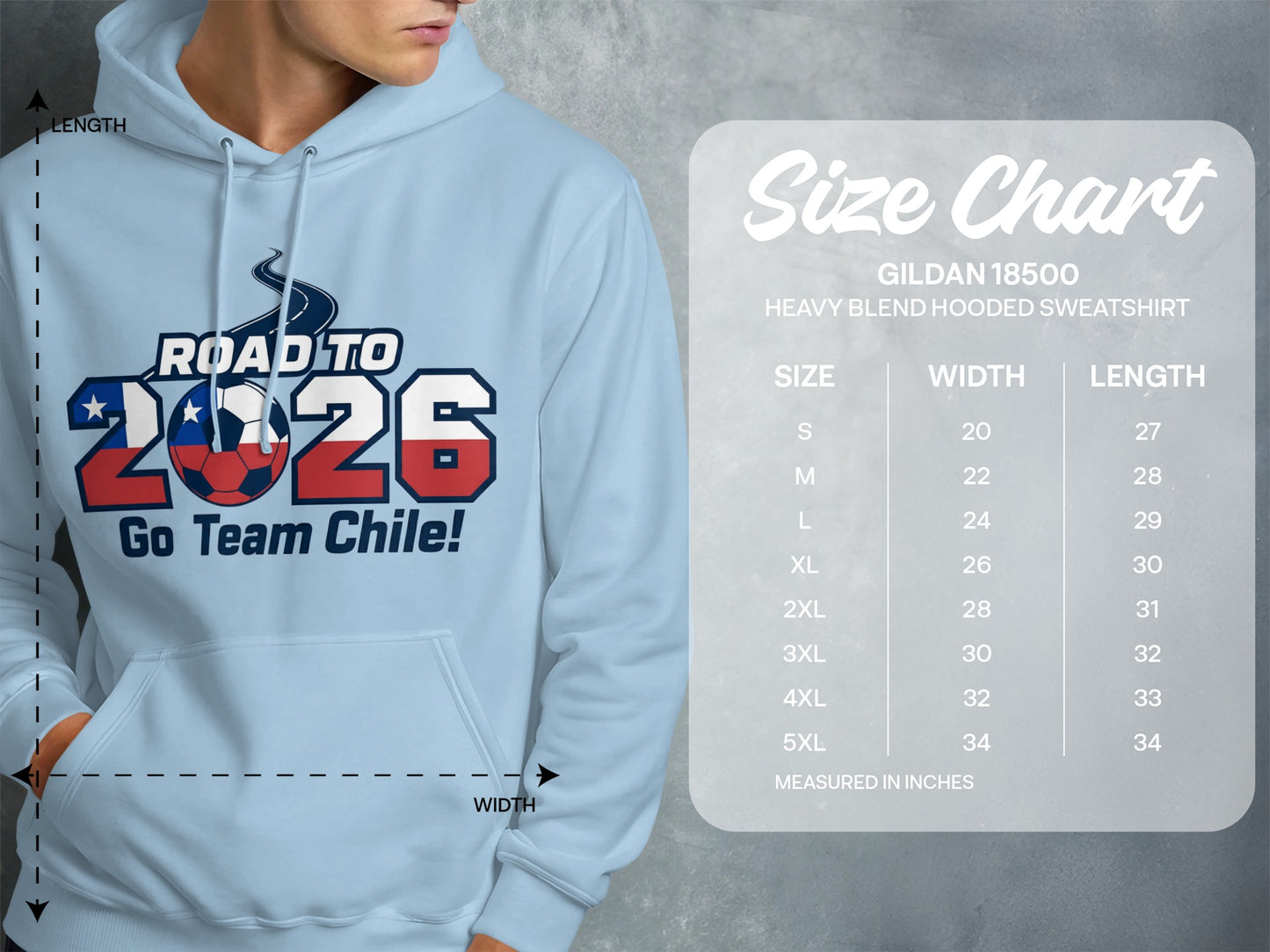 Road to 2026 Go Team Chile Hooded sweatshirt