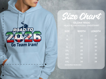 Road to 2026 Go Team Iran Hoodie