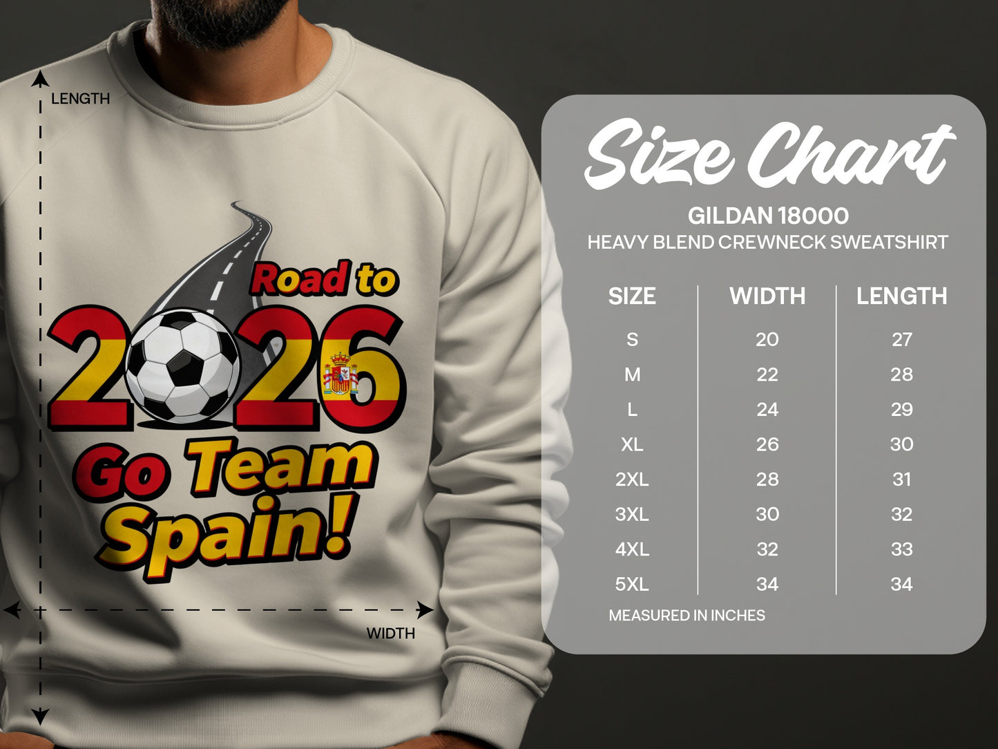 Road to 2026 Go Team Spain Crewneck Sweatshirt