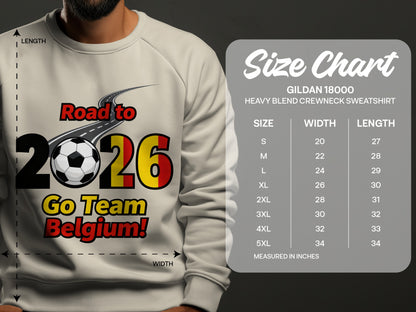 Road to 2026 Go Team Belgium crewneck sweatshirt