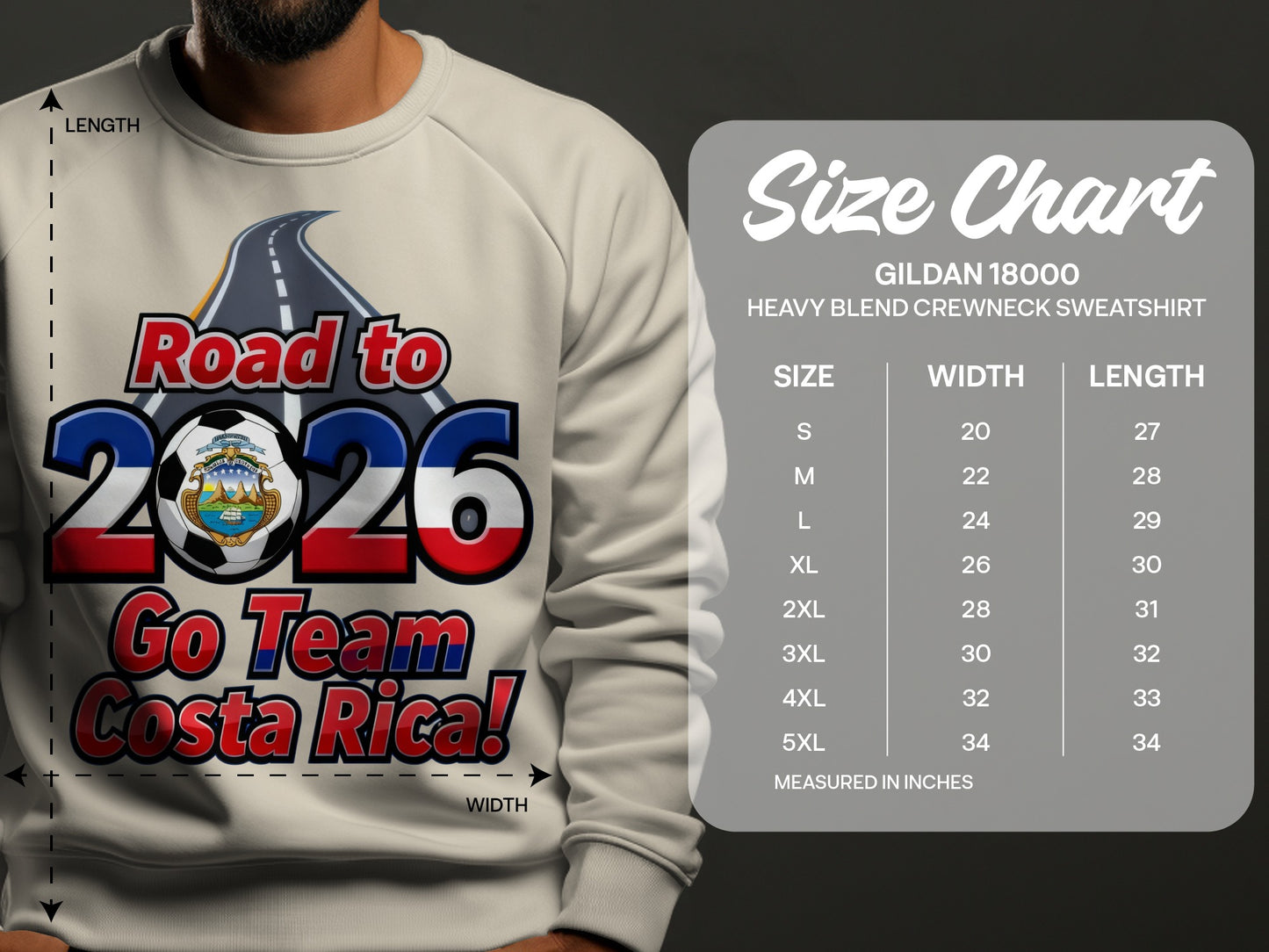 Road to 2026 Go Team Costa Rica Sweatshirt