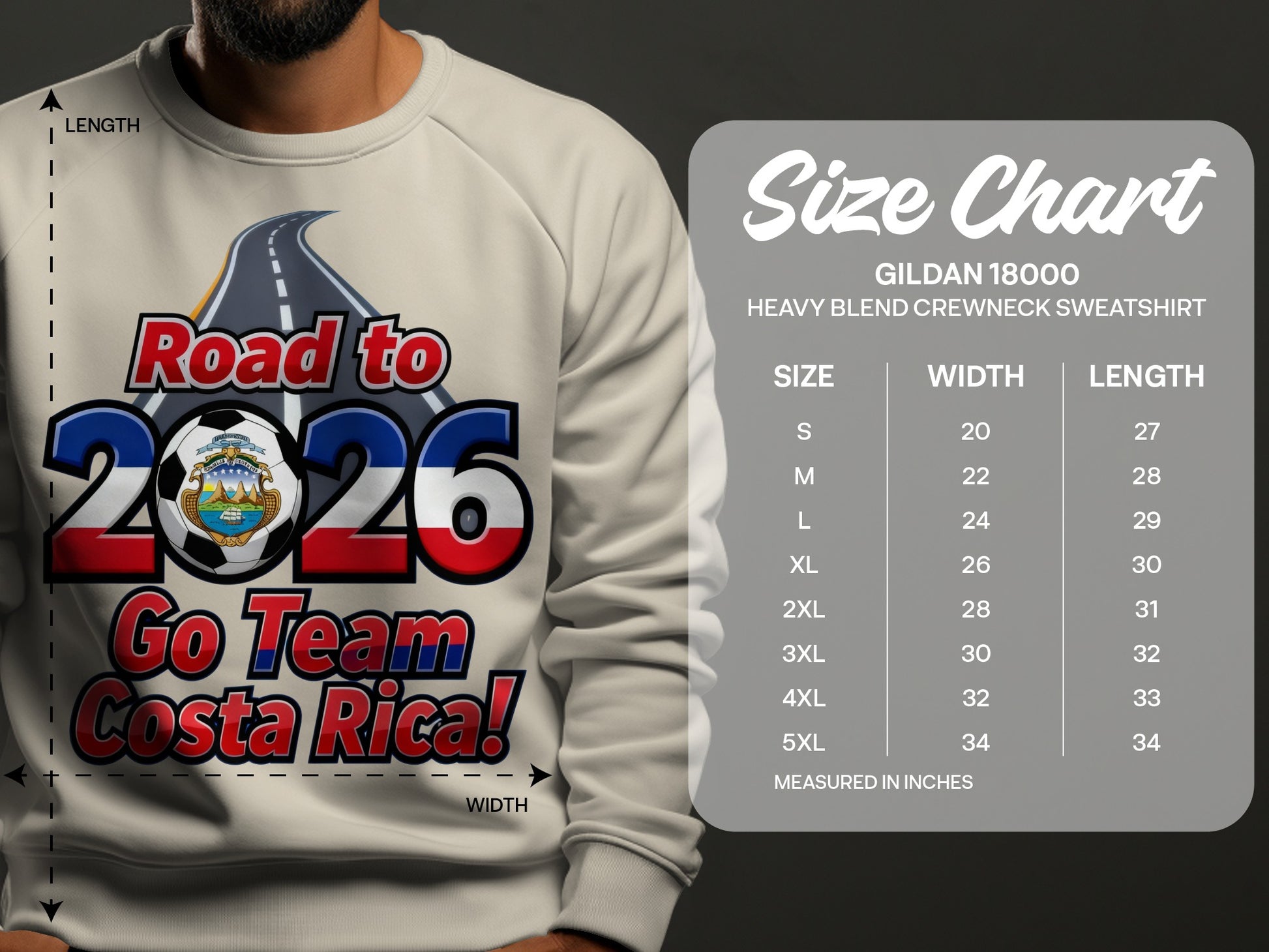 Road to 2026 Go Team Costa Rica Sweatshirt