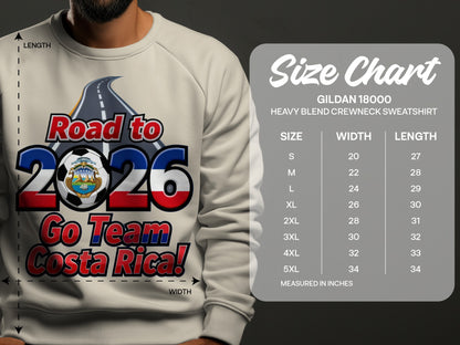 Road to 2026 Go Team Costa Rica Sweatshirt