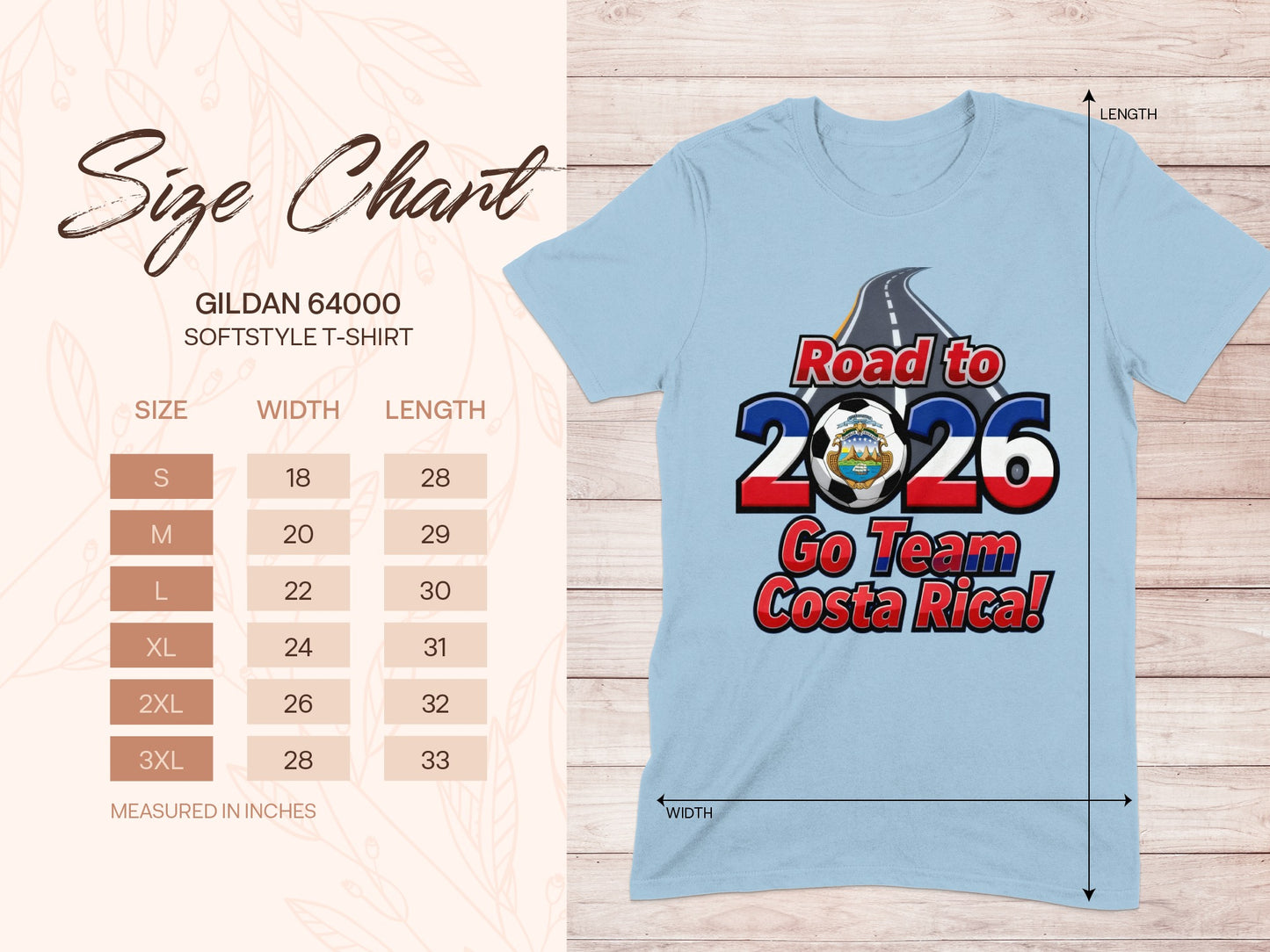 Road to 2026 Go Team Costa Rica! T-Shirt