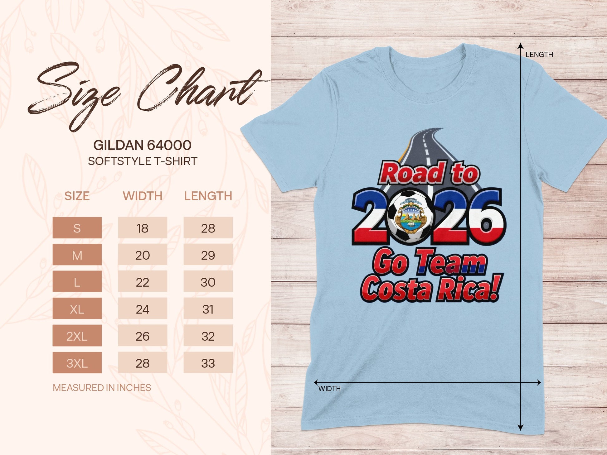 Road to 2026 Go Team Costa Rica! T-Shirt