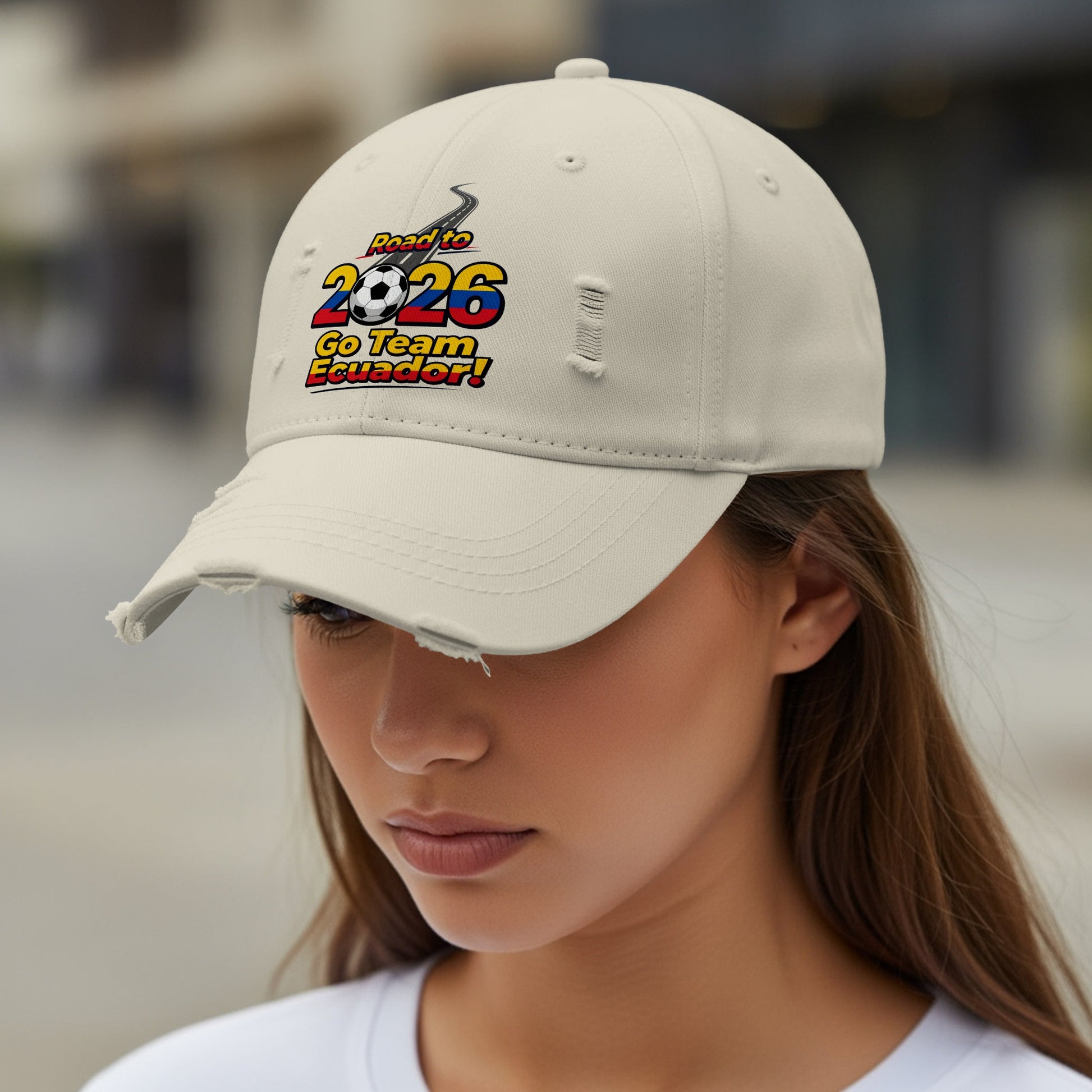 Road to 2026 Go Team Ecuador Distressed Cap