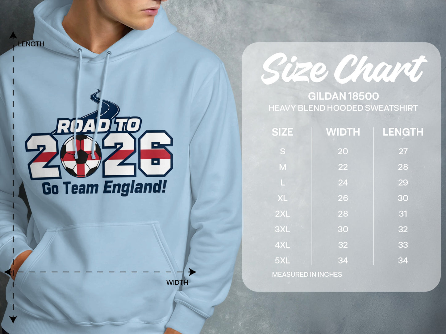 Road to 2026 Go Team England Hooded Sweatshirt