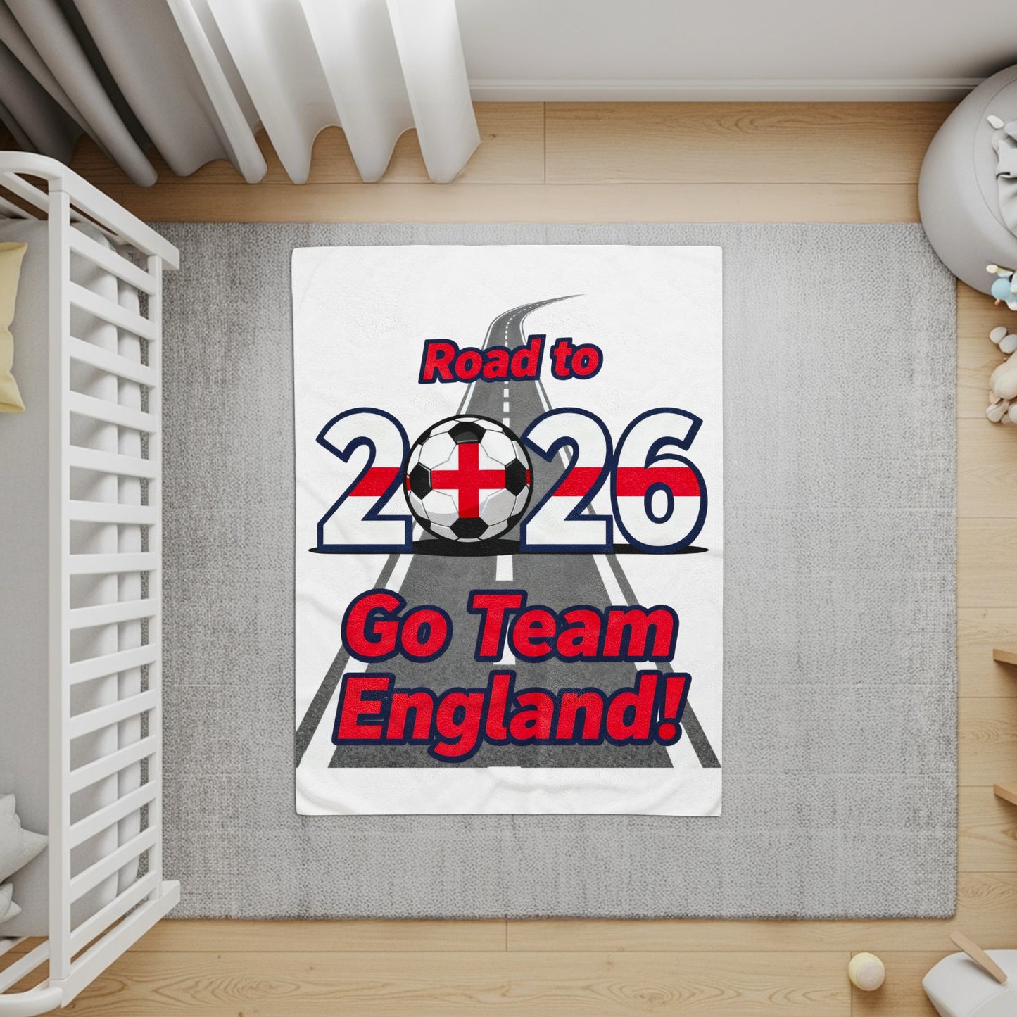 Road to 2026 Go Team England Baby Blanket