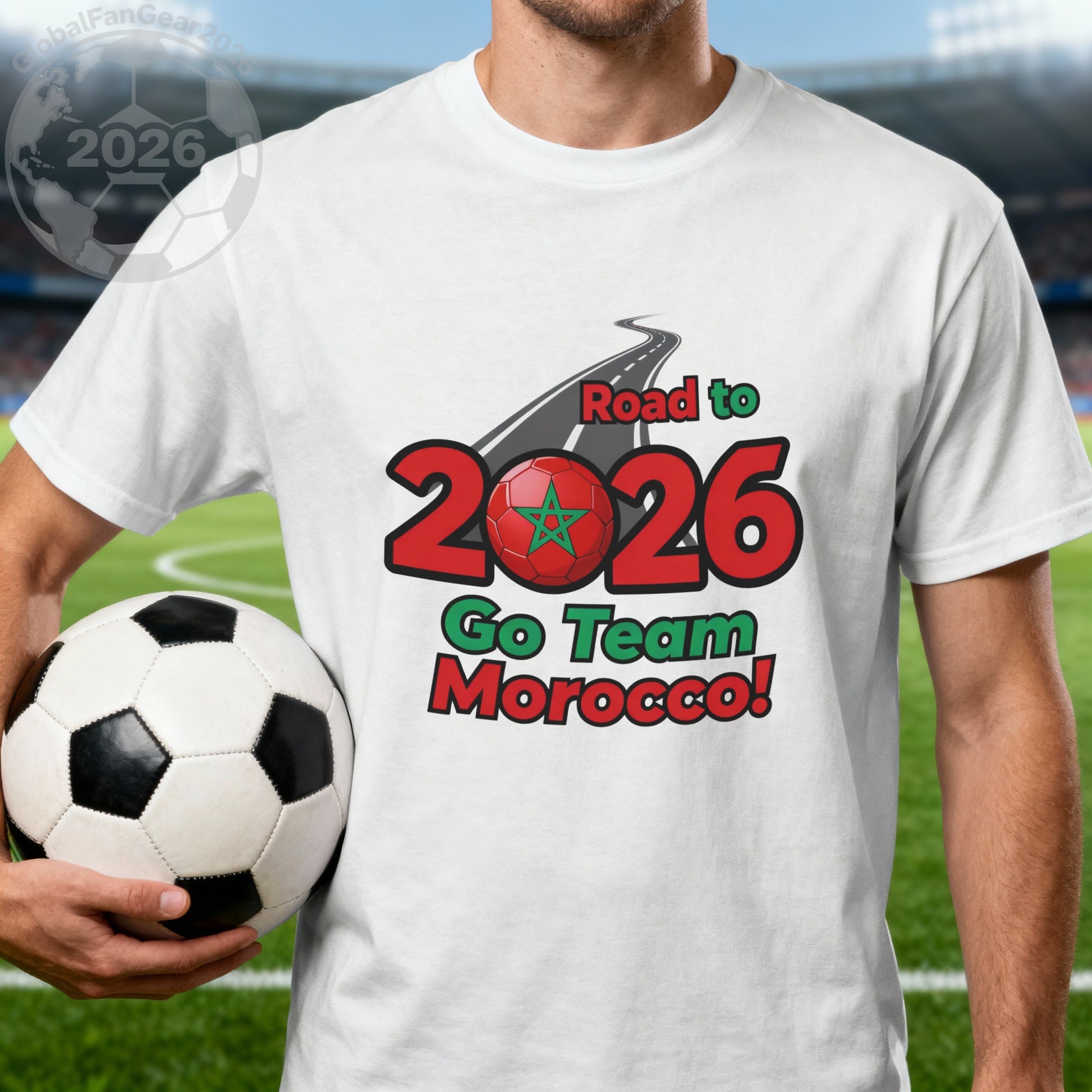 Road to 2026 Go Team Morocco Soccer T-shirt