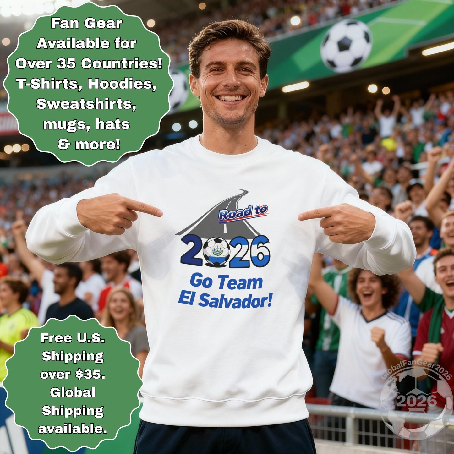 Support El Salvador 2026 Sweatshirt Fan Gear Product