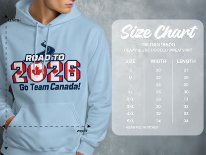 Road to 2026 Go Team Canada hooded sweatshirt