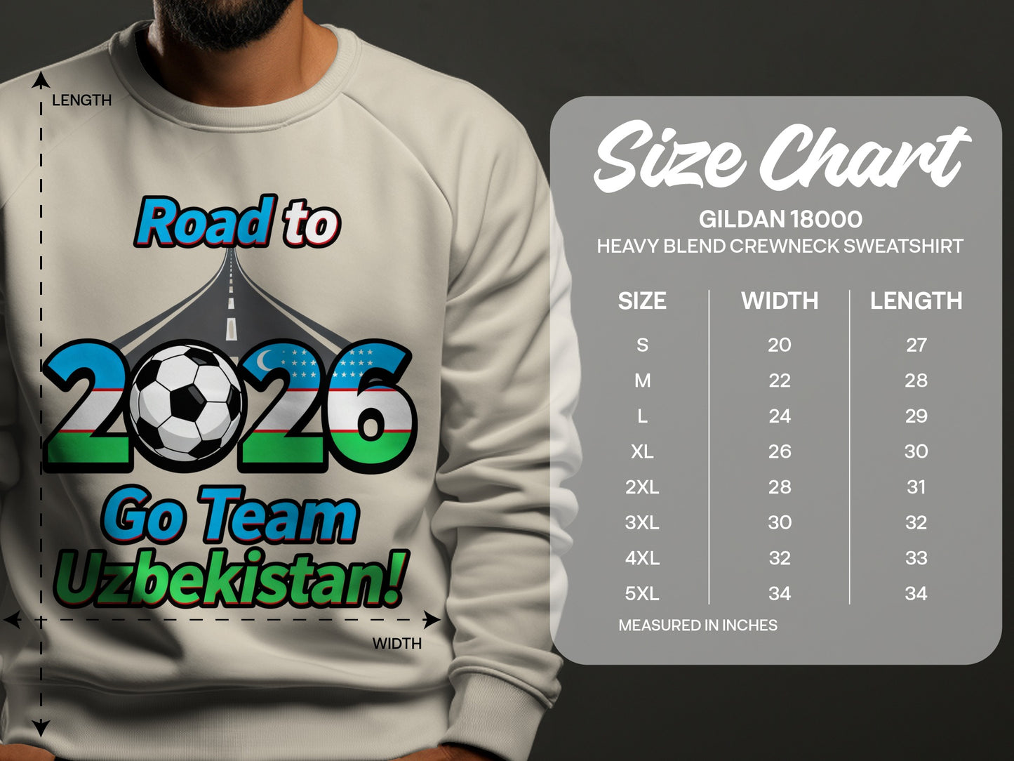 Road to 2026 Go Team Uzbekistan Sweatshirt