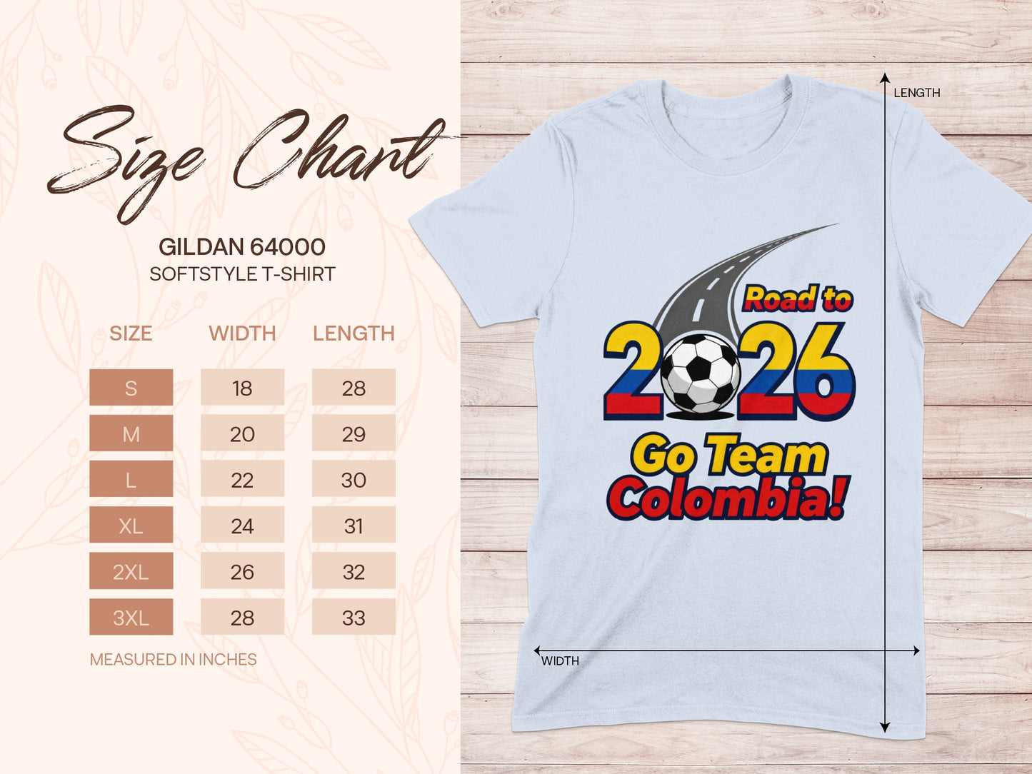 Road to 2026 Go Team Colombia T-shirt