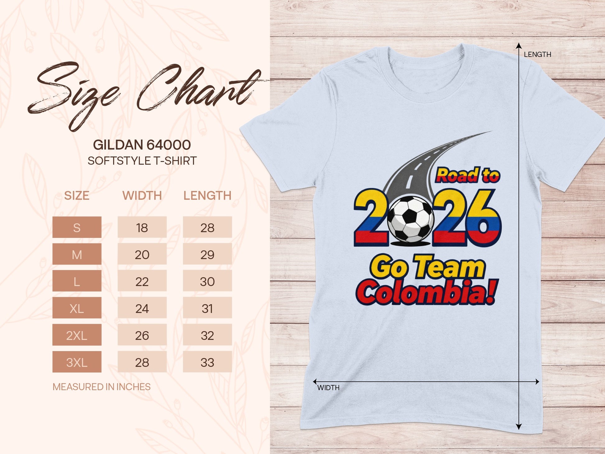 Road to 2026 Go Team Colombia T-shirt