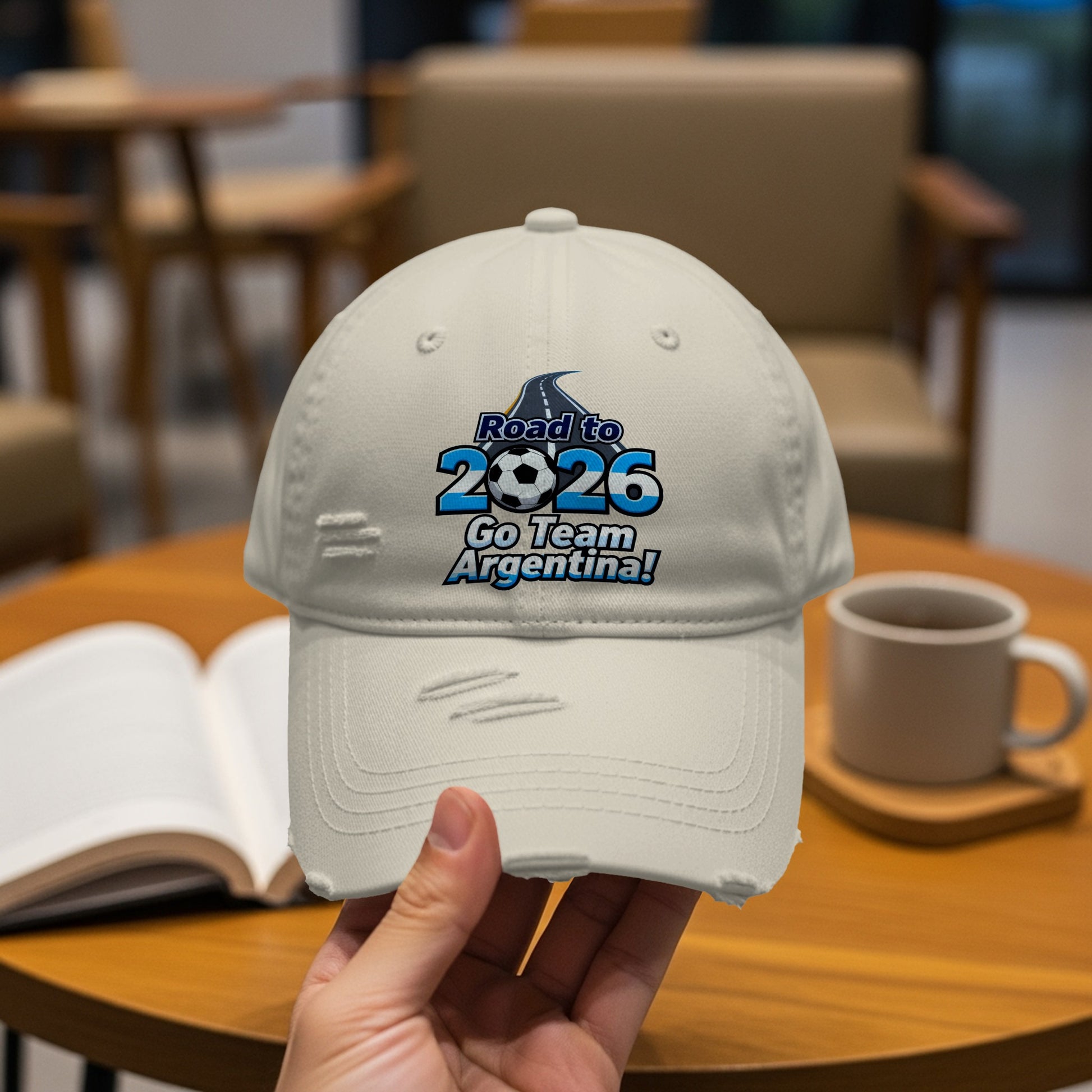 Road to 2026 Go Team Argentina distressed hat
