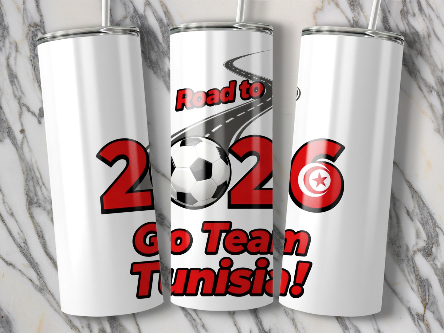 Road to 2026 Go Team Tunisia Tumbler
