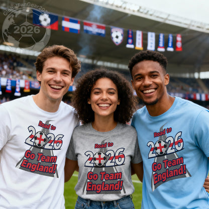 Road to 2026 Go Team England Fan Gear T-shirt
