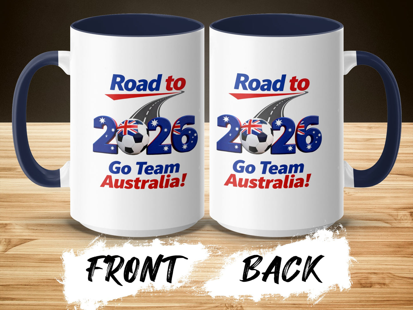 Road to 2026 Go Team Australia graphic mug