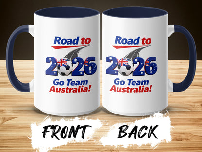 Road to 2026 Go Team Australia graphic mug