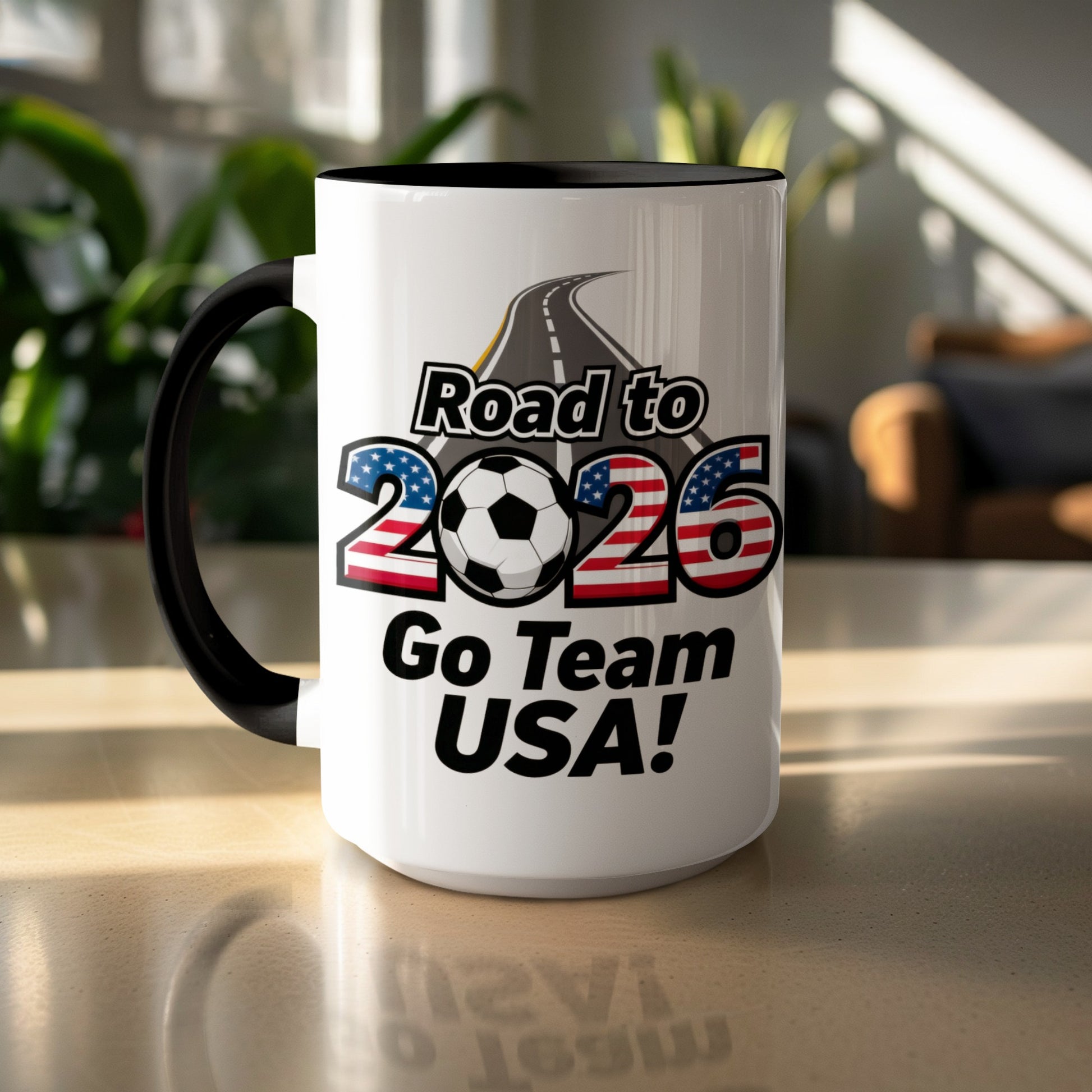 Road to 2026 Go Team USA Mug for Soccer Lovers