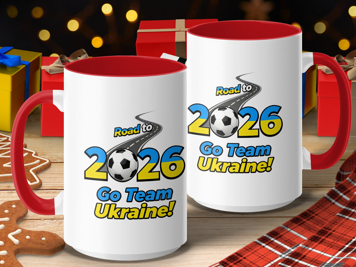 Road to 2026 Go Team Ukraine themed mug