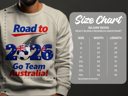 Road to 2026 Go Team Australia sweatshirt