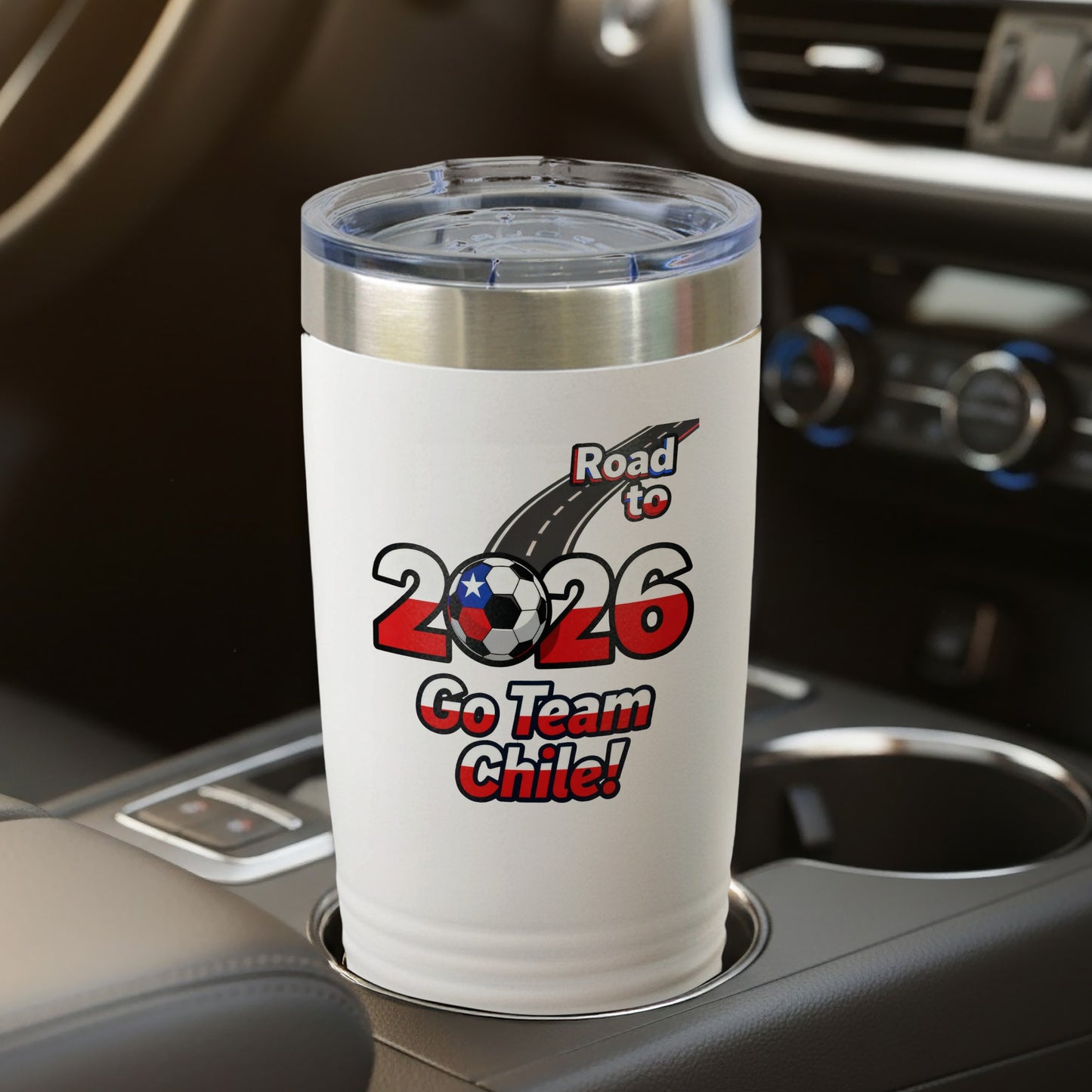 Road to 2026 Go Team Chile Quote Tumbler