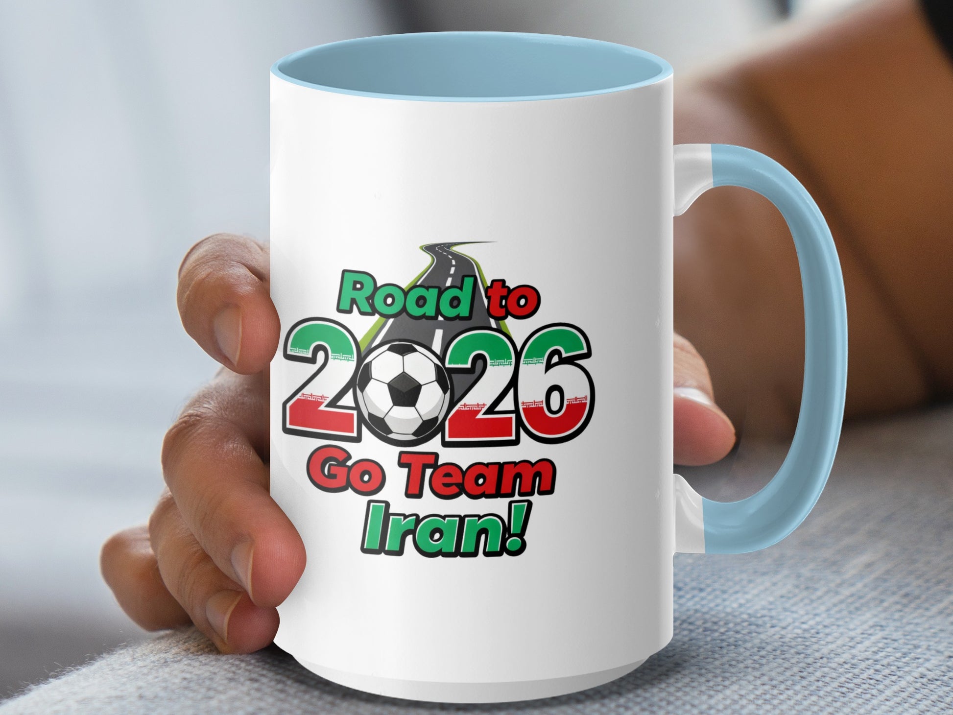 Road to 2026 Go Team Iran Motivational Mug