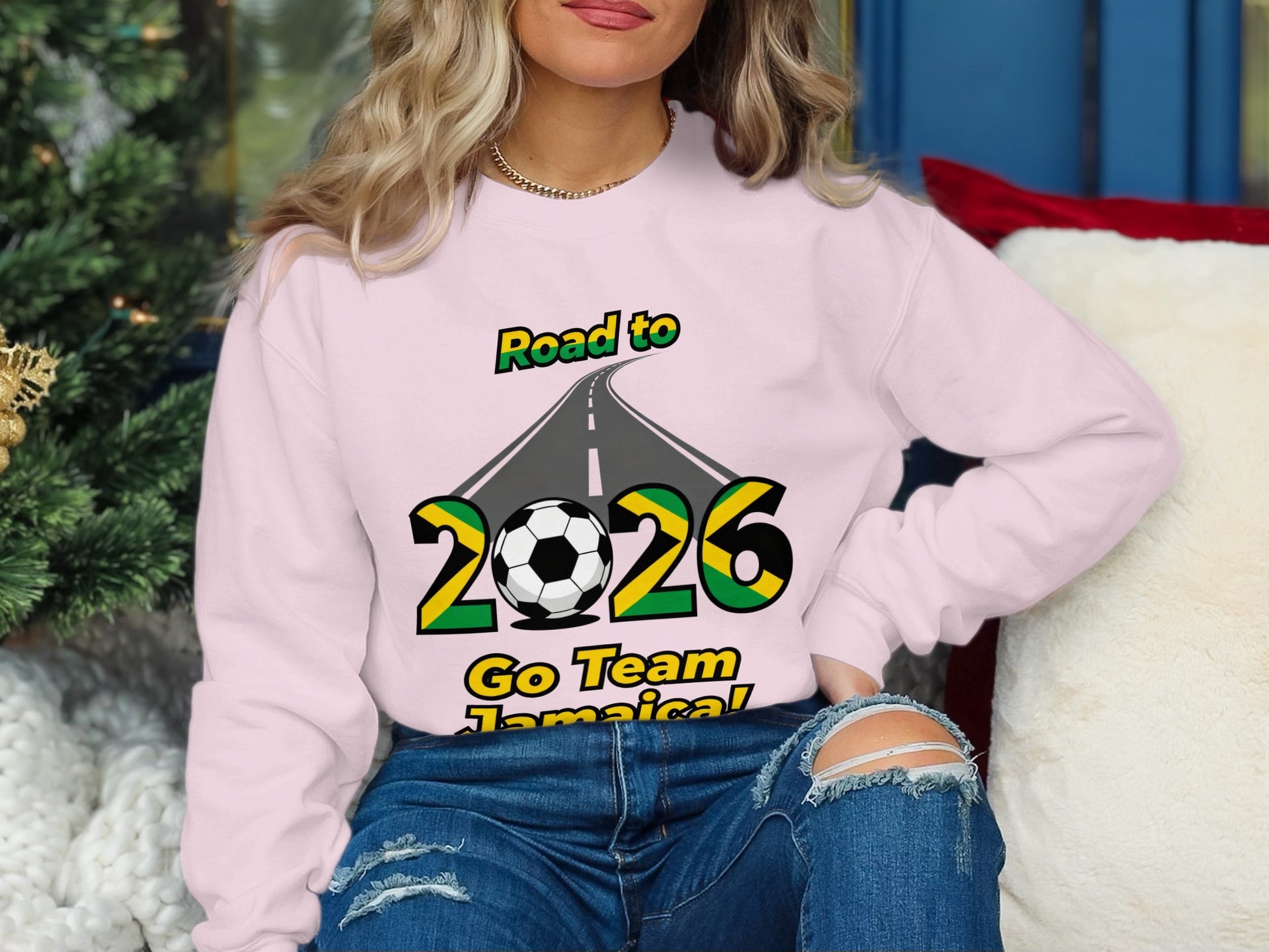 Road to 2026 Go Team Jamaica Soccer Sweatshirt