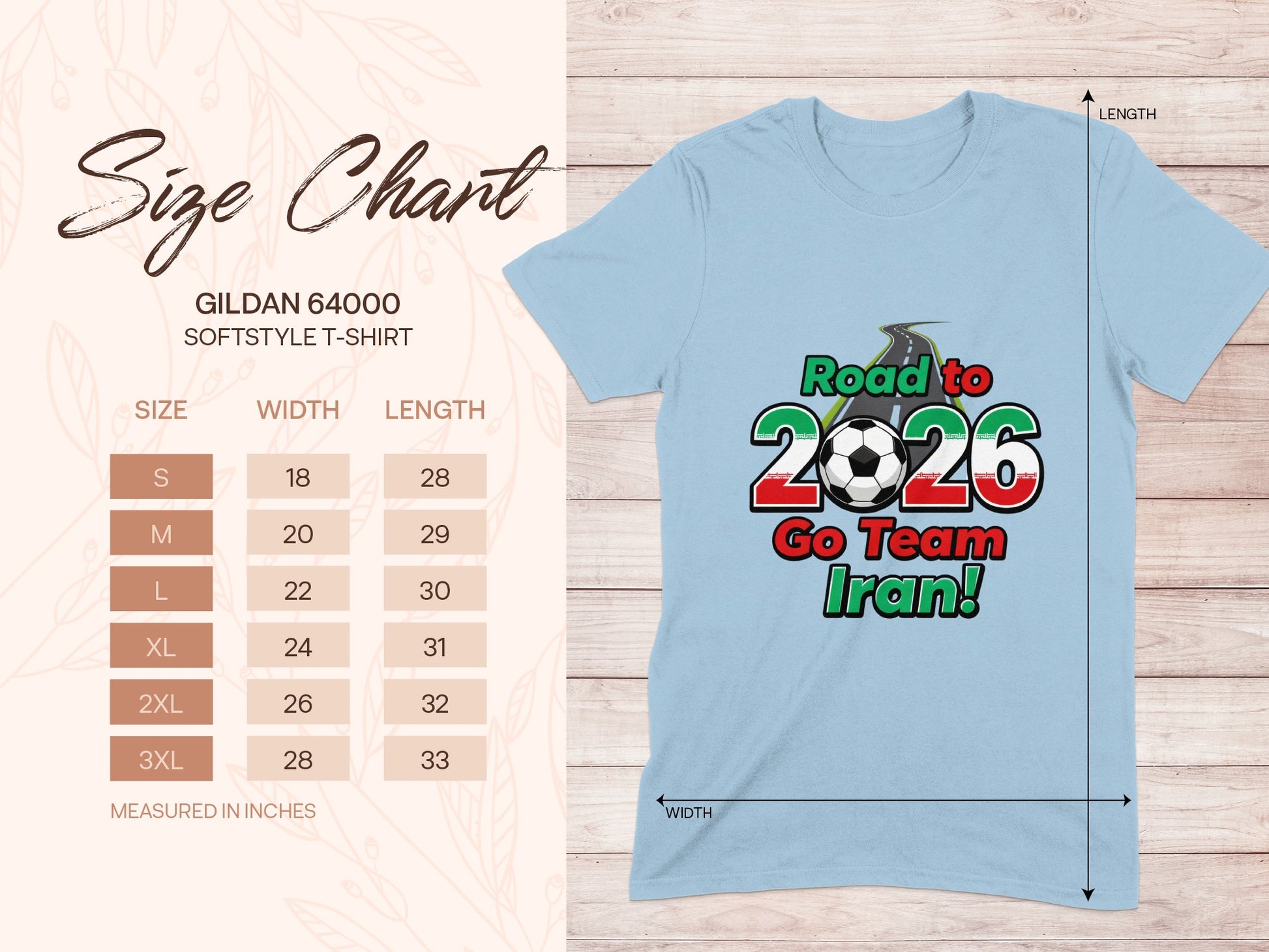 Road to 2026 Go Team Iran T-shirt