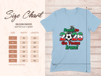 Road to 2026 Go Team Iran T-shirt