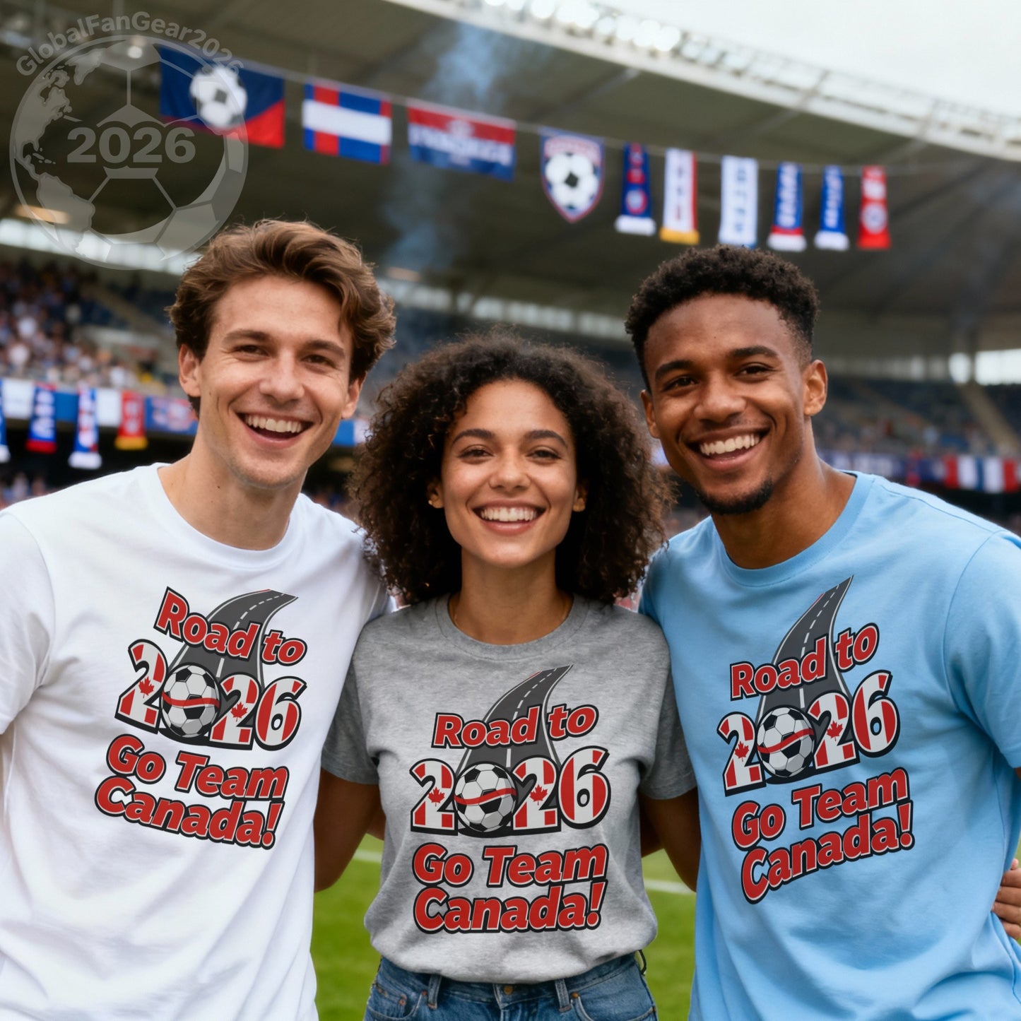 Road to 2026 Go Team Canada Soccer Fan Gear