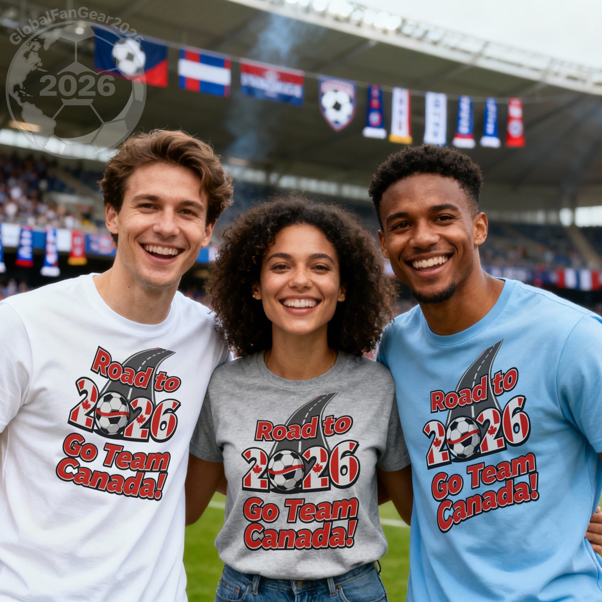 Road to 2026 Go Team Canada Soccer Fan Gear